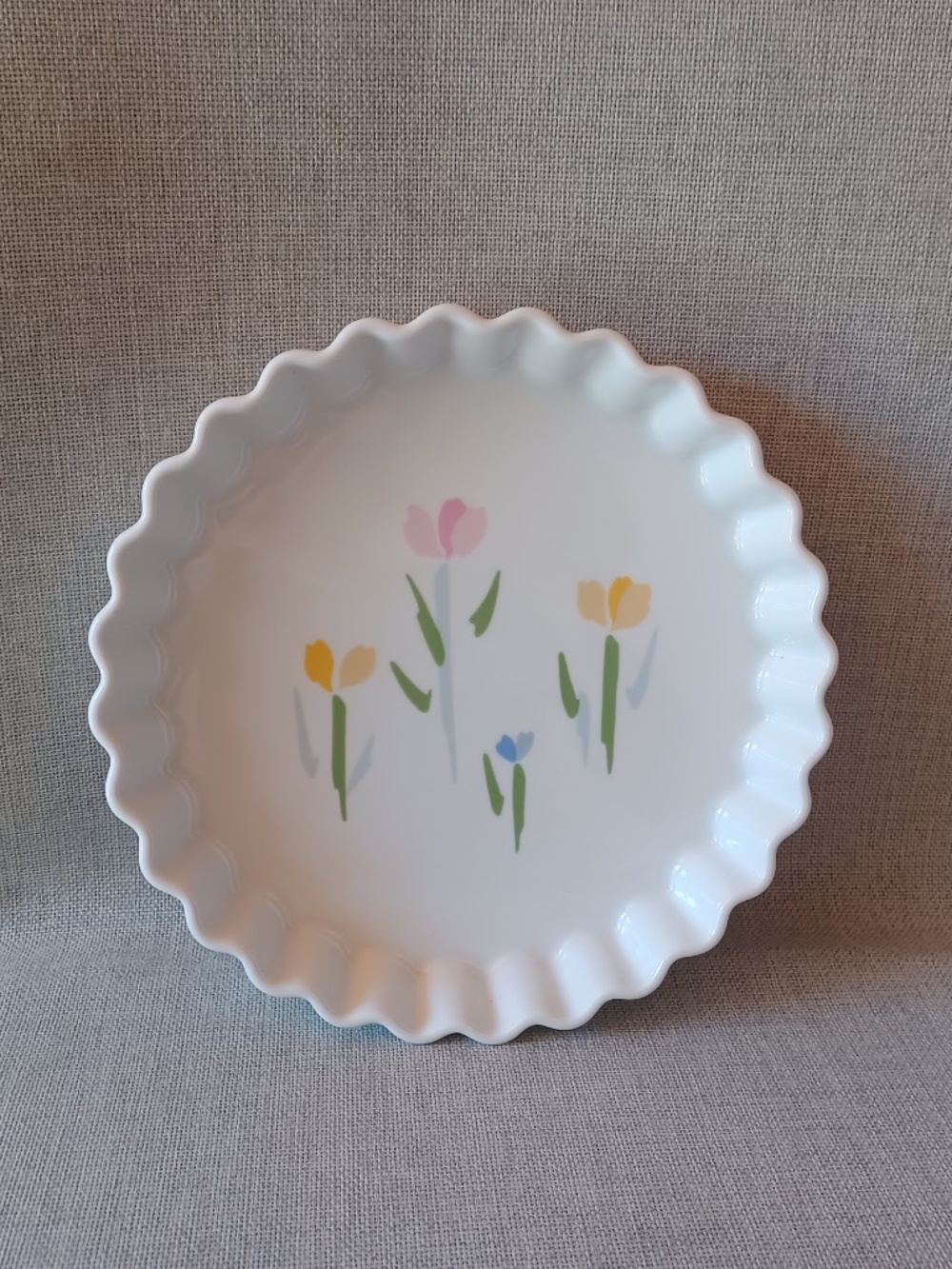 Vintage Mikasa Studio Nova Fresh Mint 9" Ceramic Quiche Dish Bake & Serve